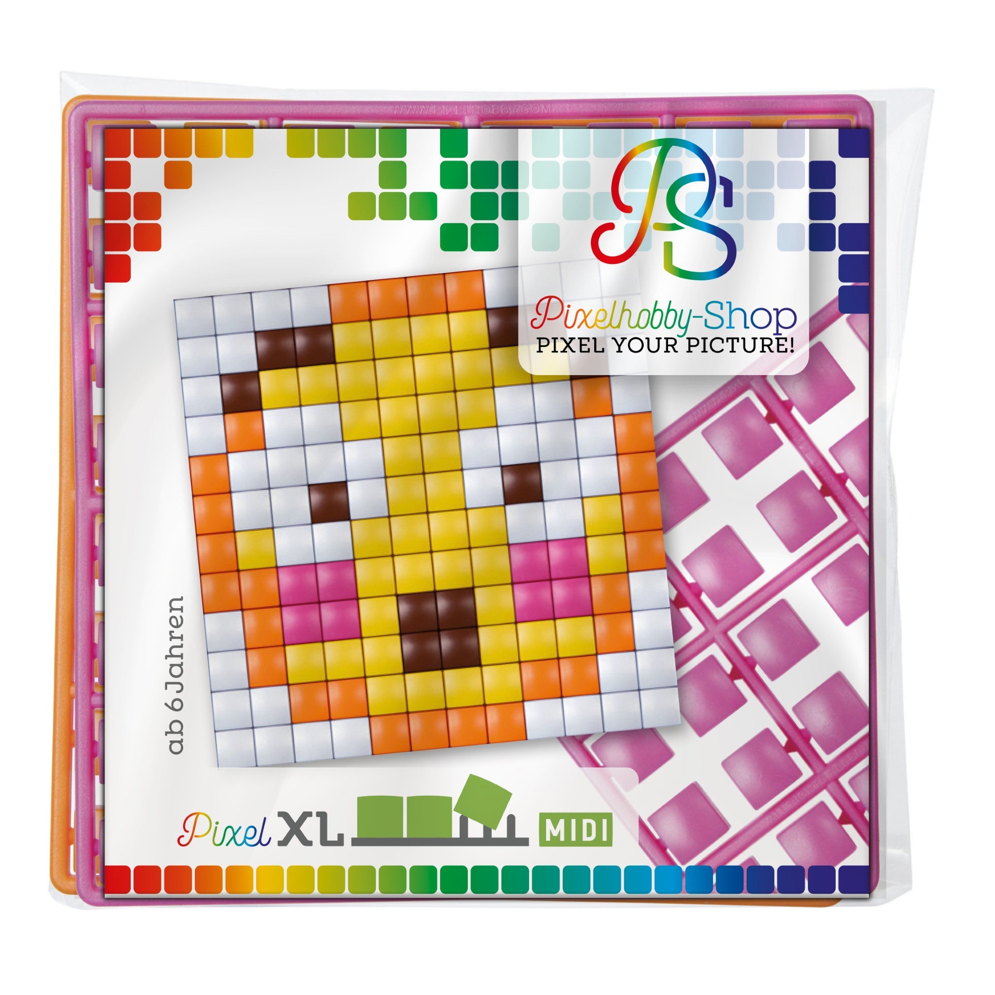 Pixelhobby XL (Midi) Magnet Set - Smiley, Ups