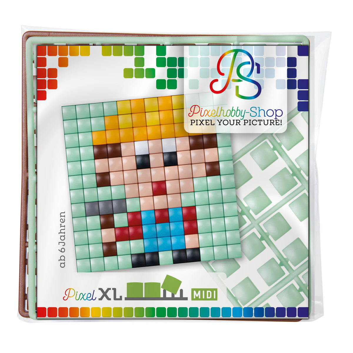 Pixelhobby XL (Midi) Magnet Set - Bauarbeiter