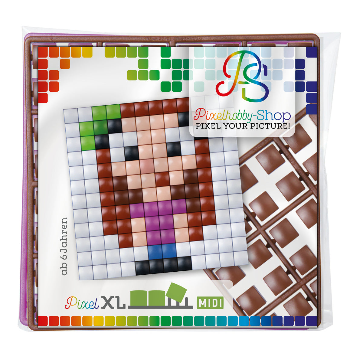 Pixelhobby XL (Midi) Magnet Set - Mädchen