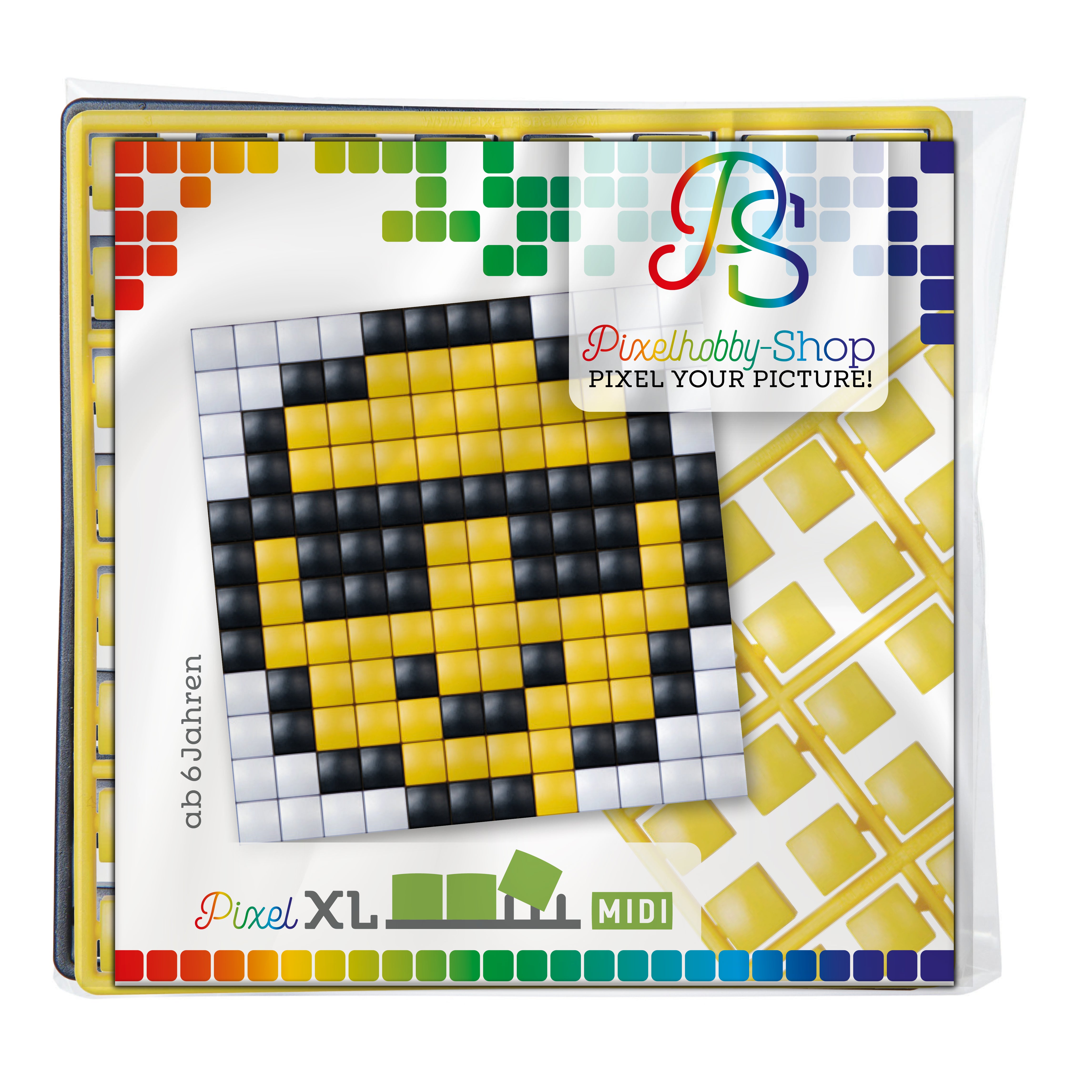 Pixelhobby XL (Midi) Magnet Set - Smiley - lachend