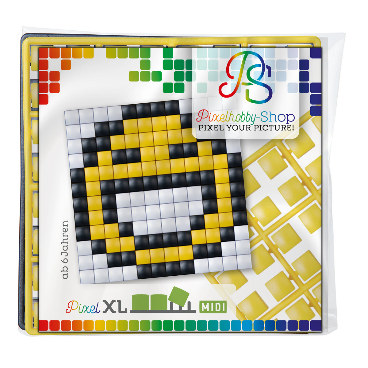 Pixelhobby XL (Midi) Magnet Set - Smiley - erstaunt