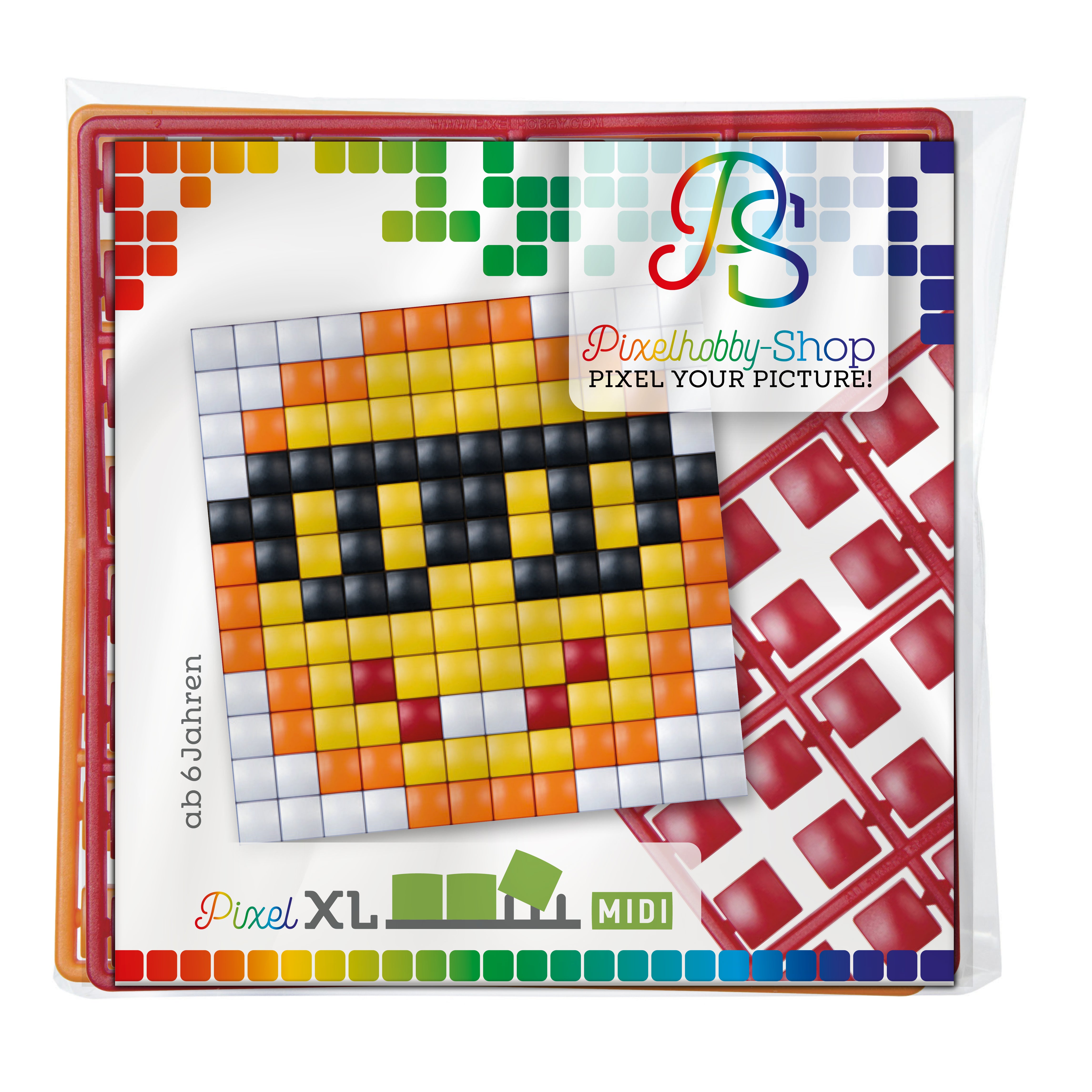Pixelhobby XL (Midi) Magnet Set - Smiley - Zähne