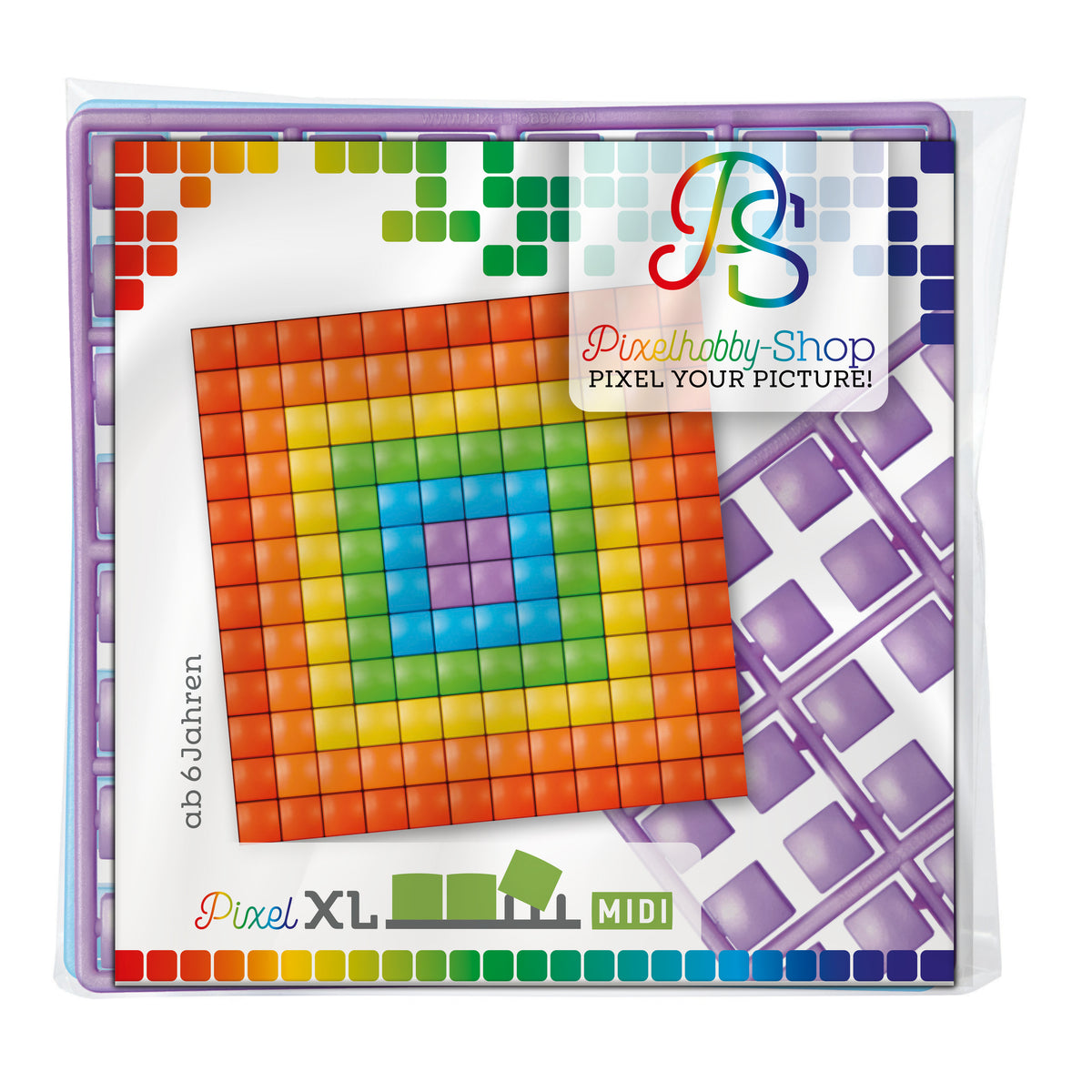 Pixelhobby XL (Midi) Magnet Set - Regenbogen