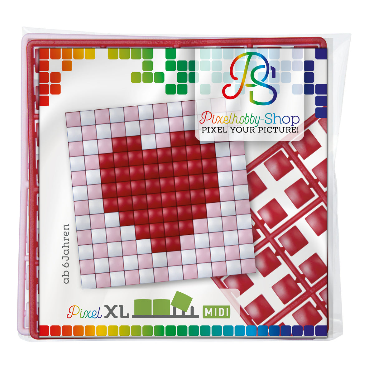 Pixelhobby XL (Midi) Magnet Set - Herz