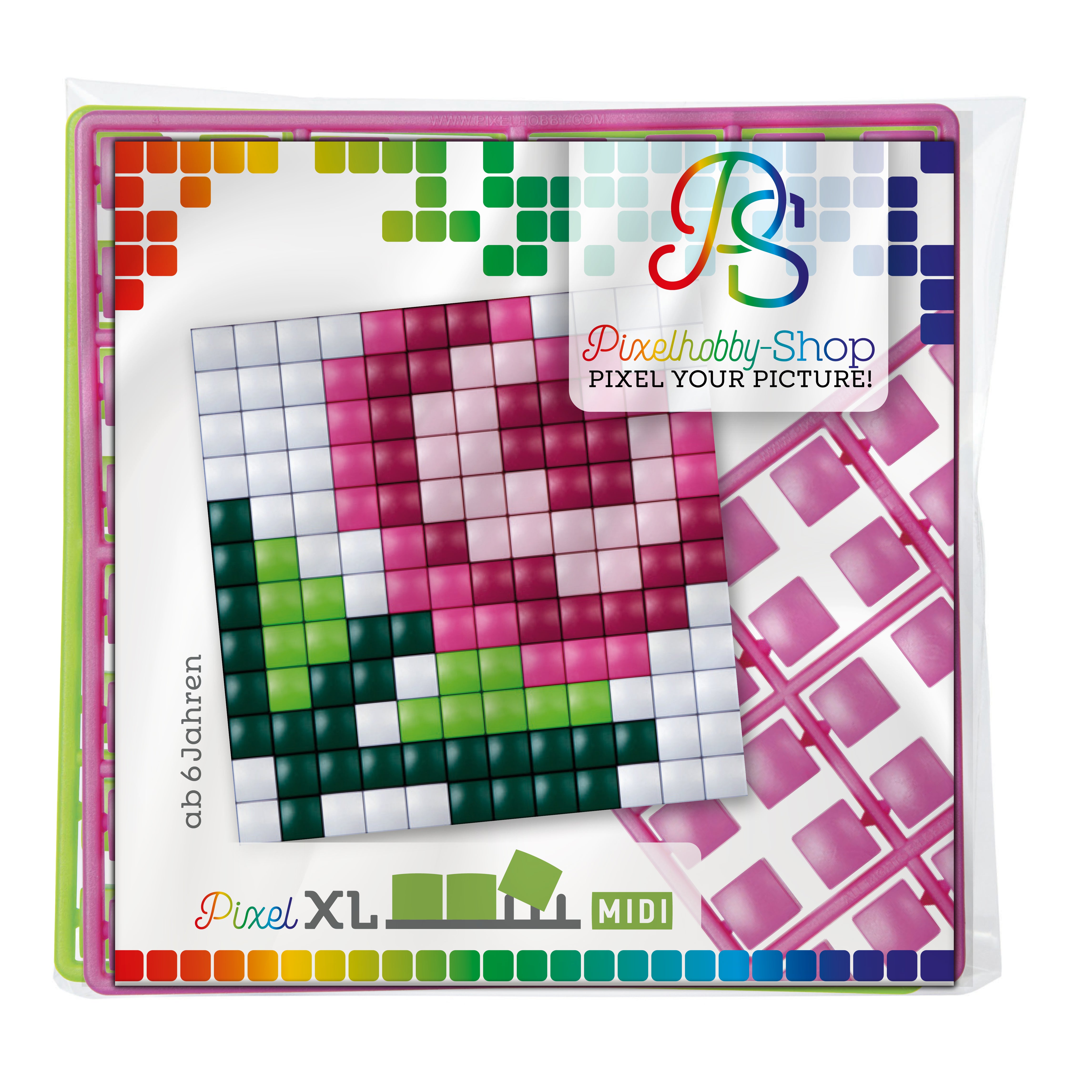Pixelhobby XL (Midi) Magnet Set - Rose