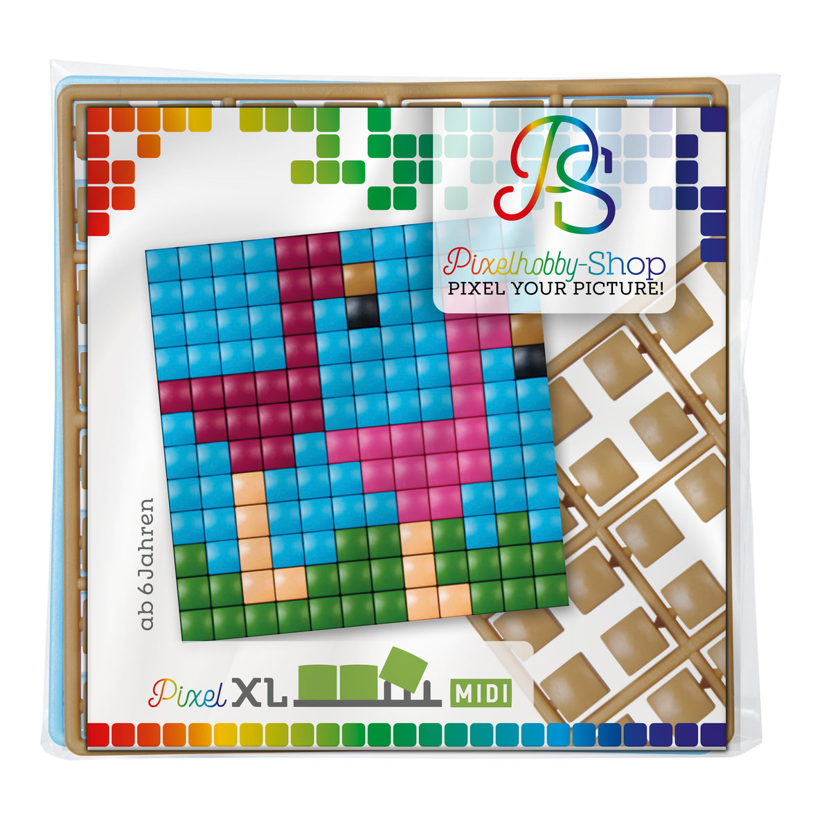 Pixelhobby XL (Midi) Magnet Set - Flamingo