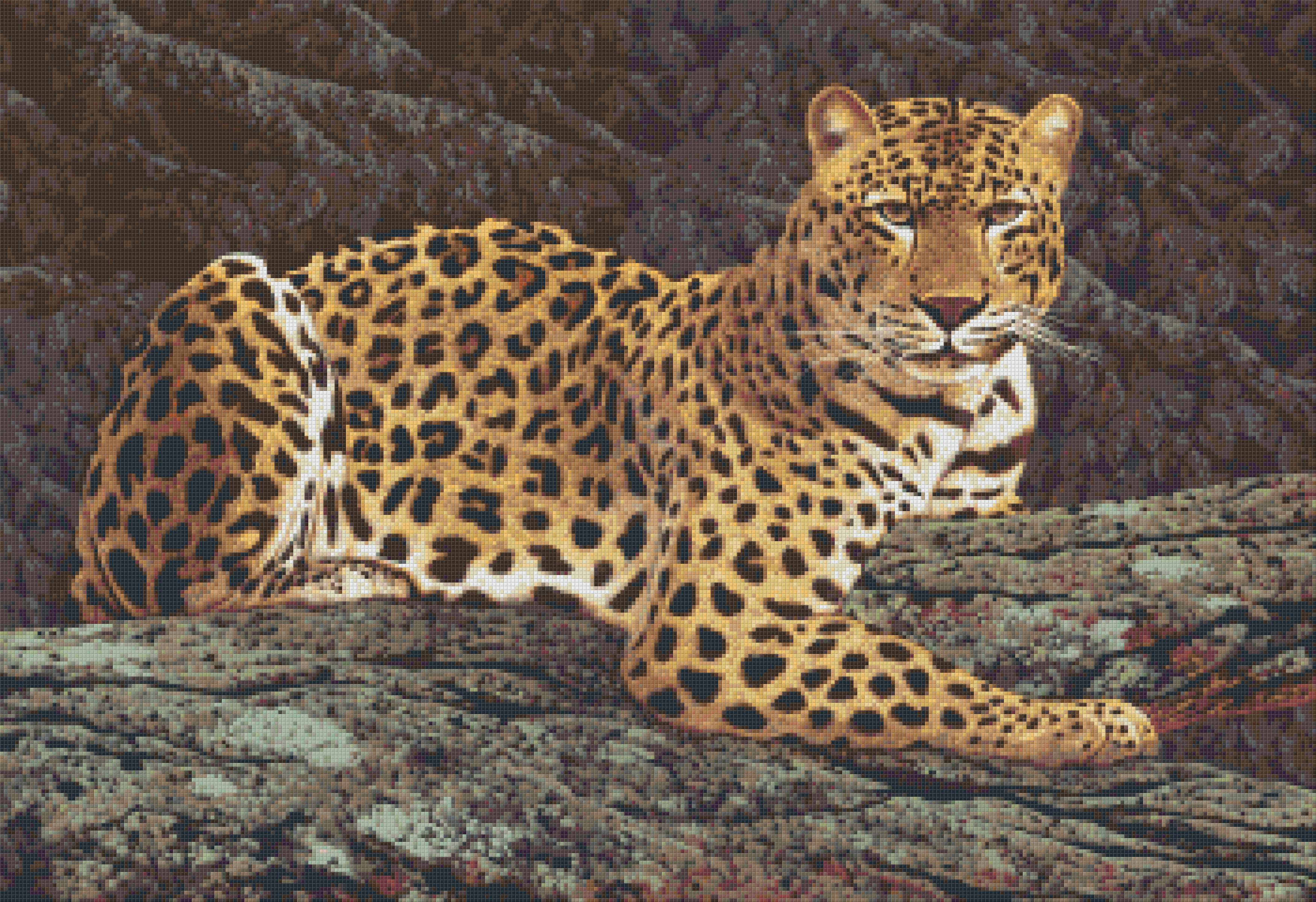 Pixelhobby Klassik Vorlage - Leopard