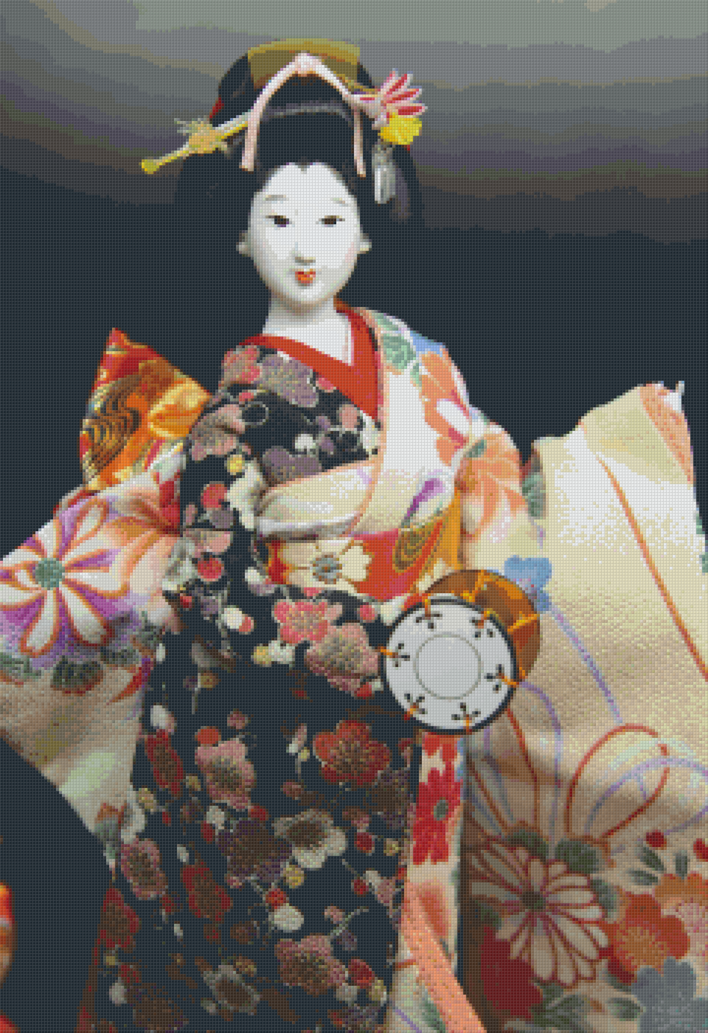 Pixelhobby Klassik Set - Japanerin im Kimono