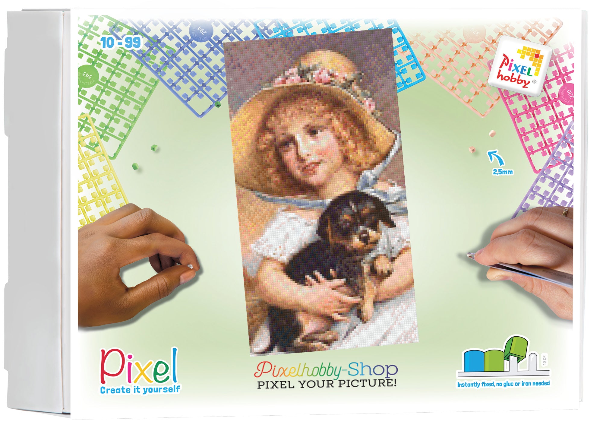 Pixelhobby Klassik Set - Mädchen mit Hündchen