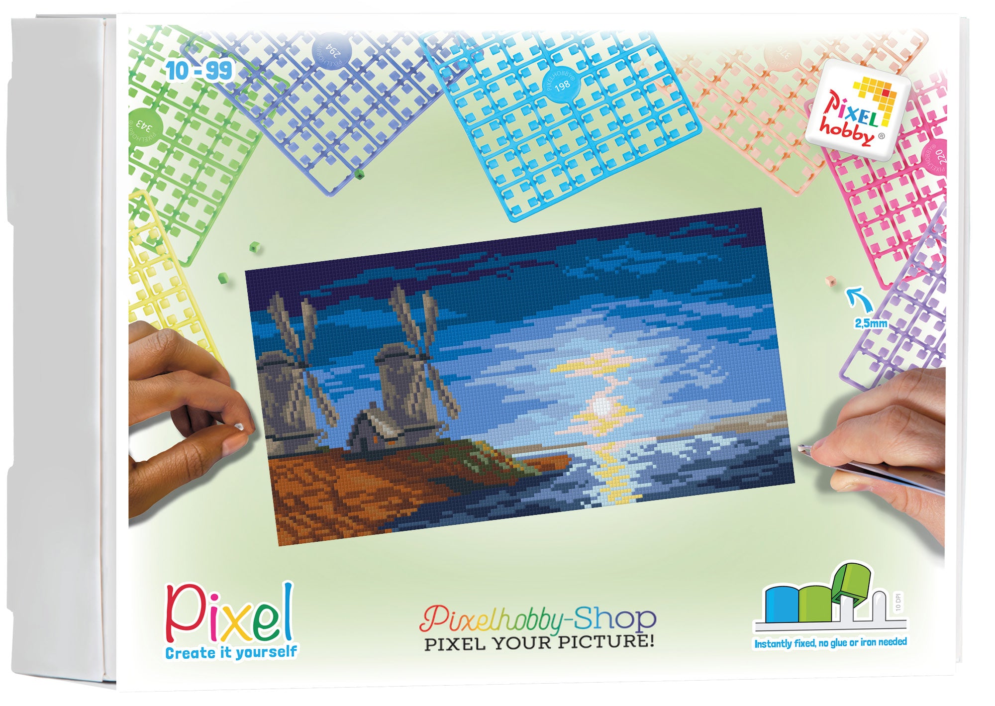 Pixelhobby Klassik Set - Sonnenuntergang in blau