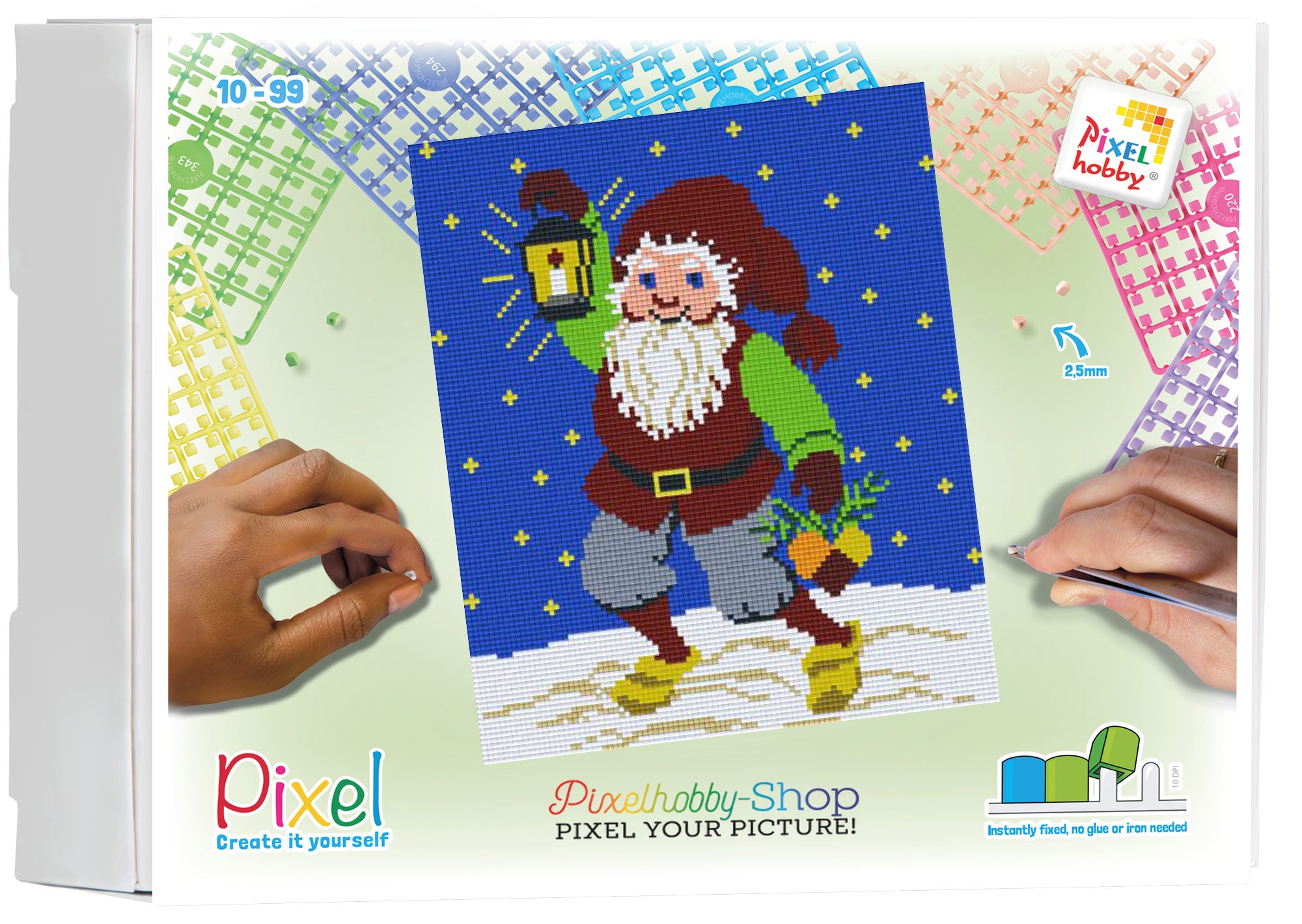 Pixelhobby Klassik Set - Wichtel mit Lampe
