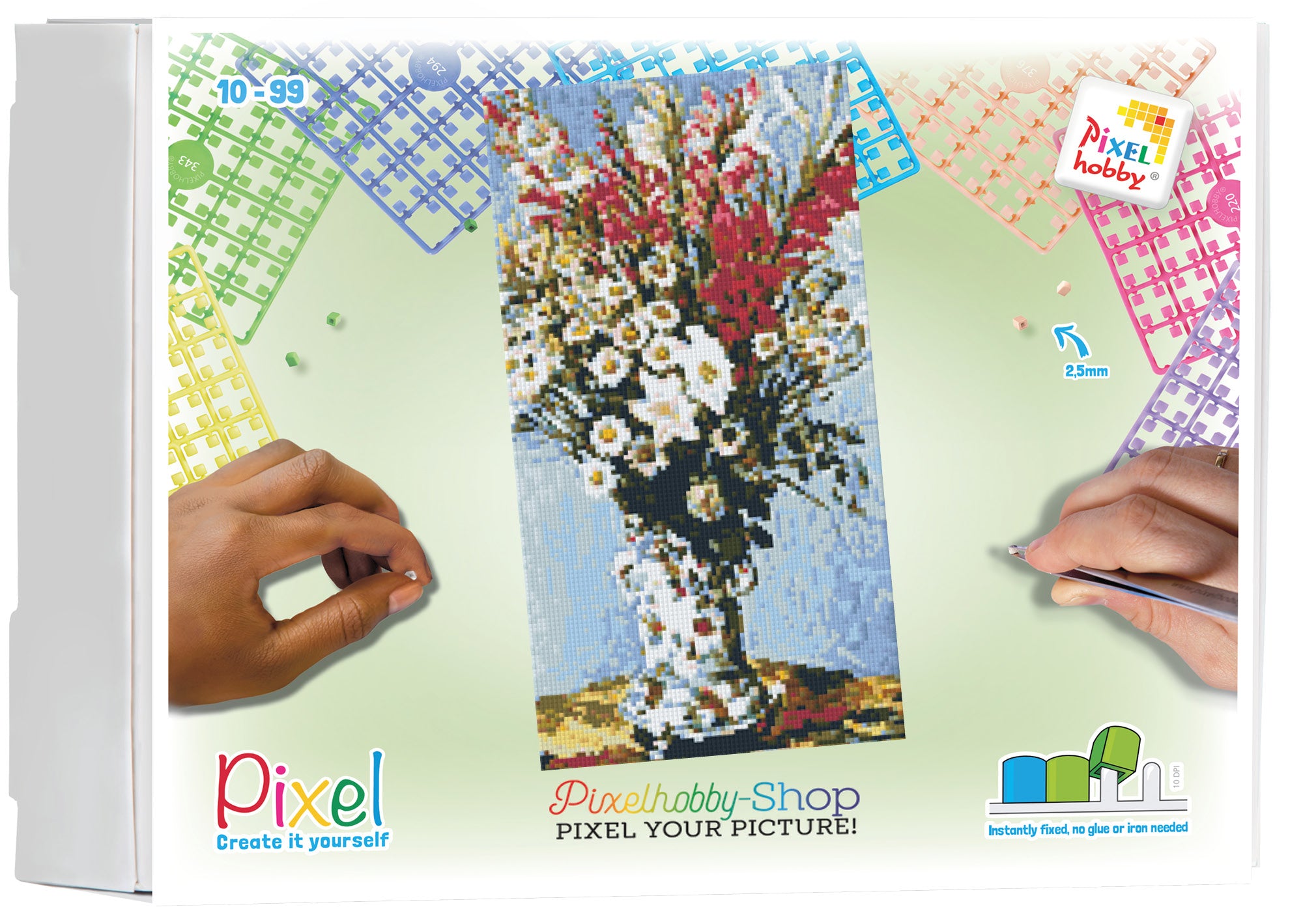 Pixelhobby classic set - vase with gladioli