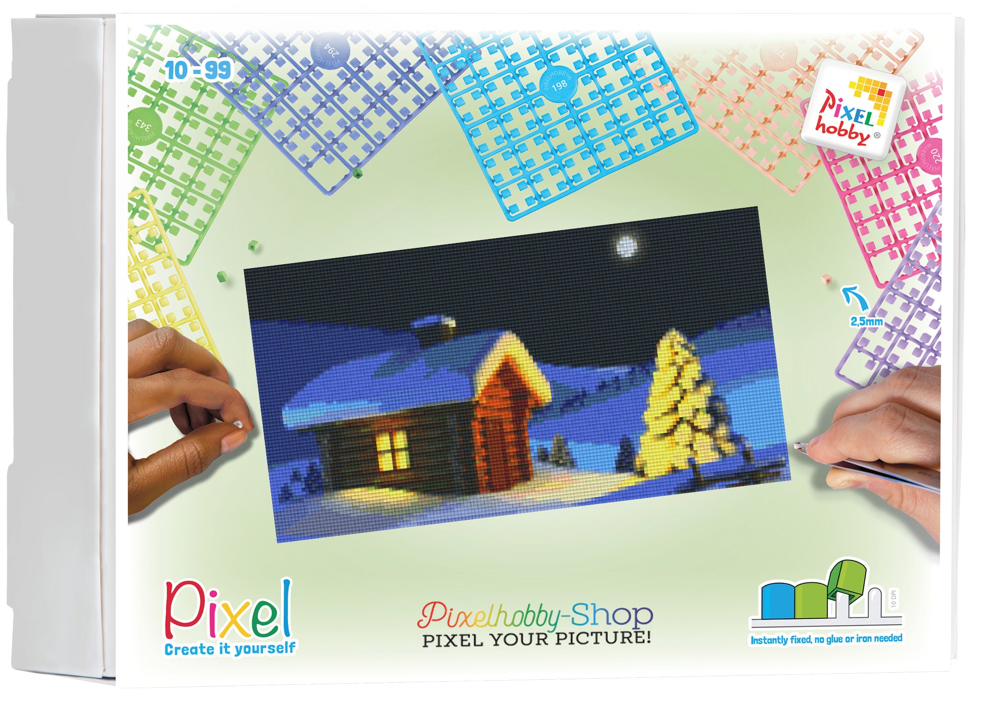 Pixelhobby Classic Set - Cottage on a winter night