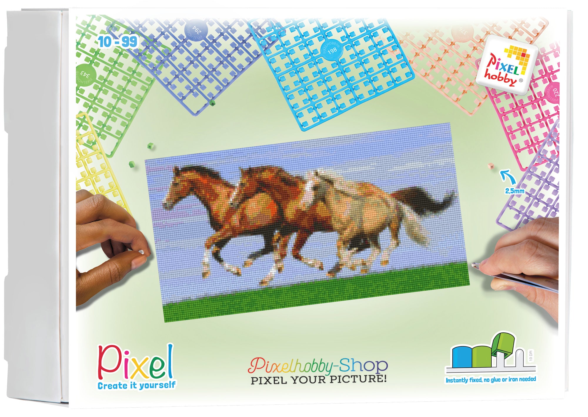 Pixelhobby Klassik Set - Drei Pferde