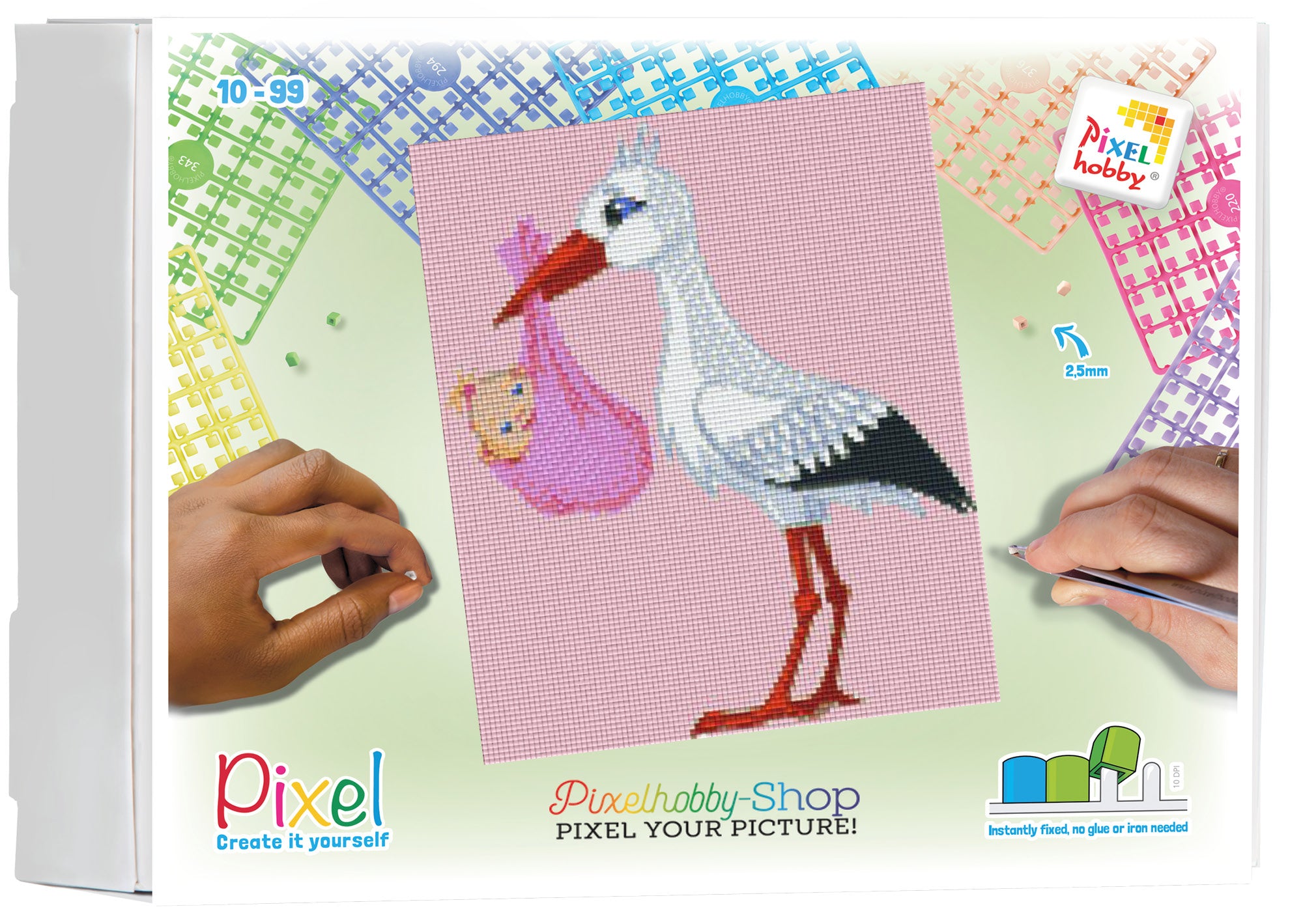 Pixelhobby Klassik Set - Hurra ein Mädchen