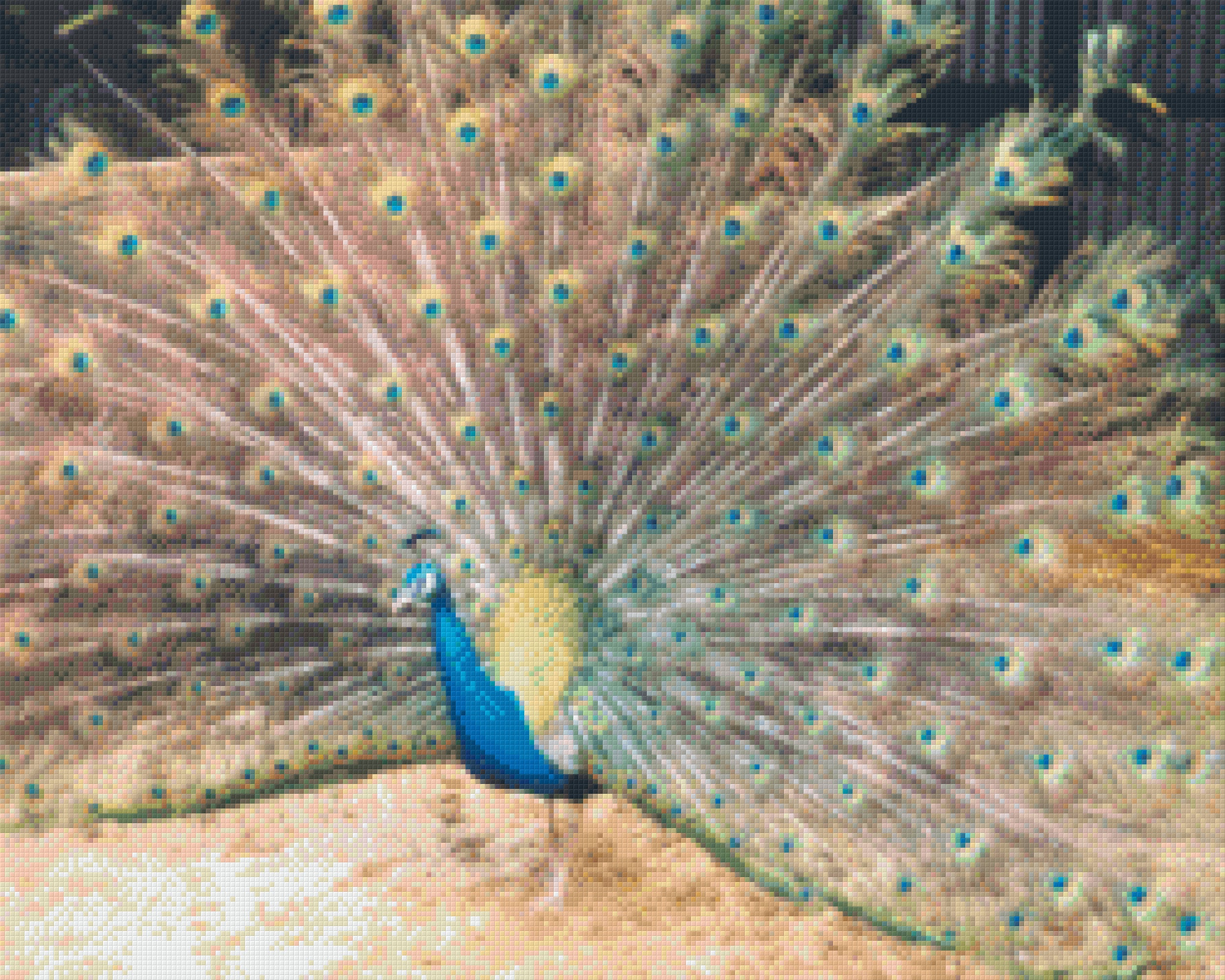 Pixelhobby Klassik Vorlage - Pfau