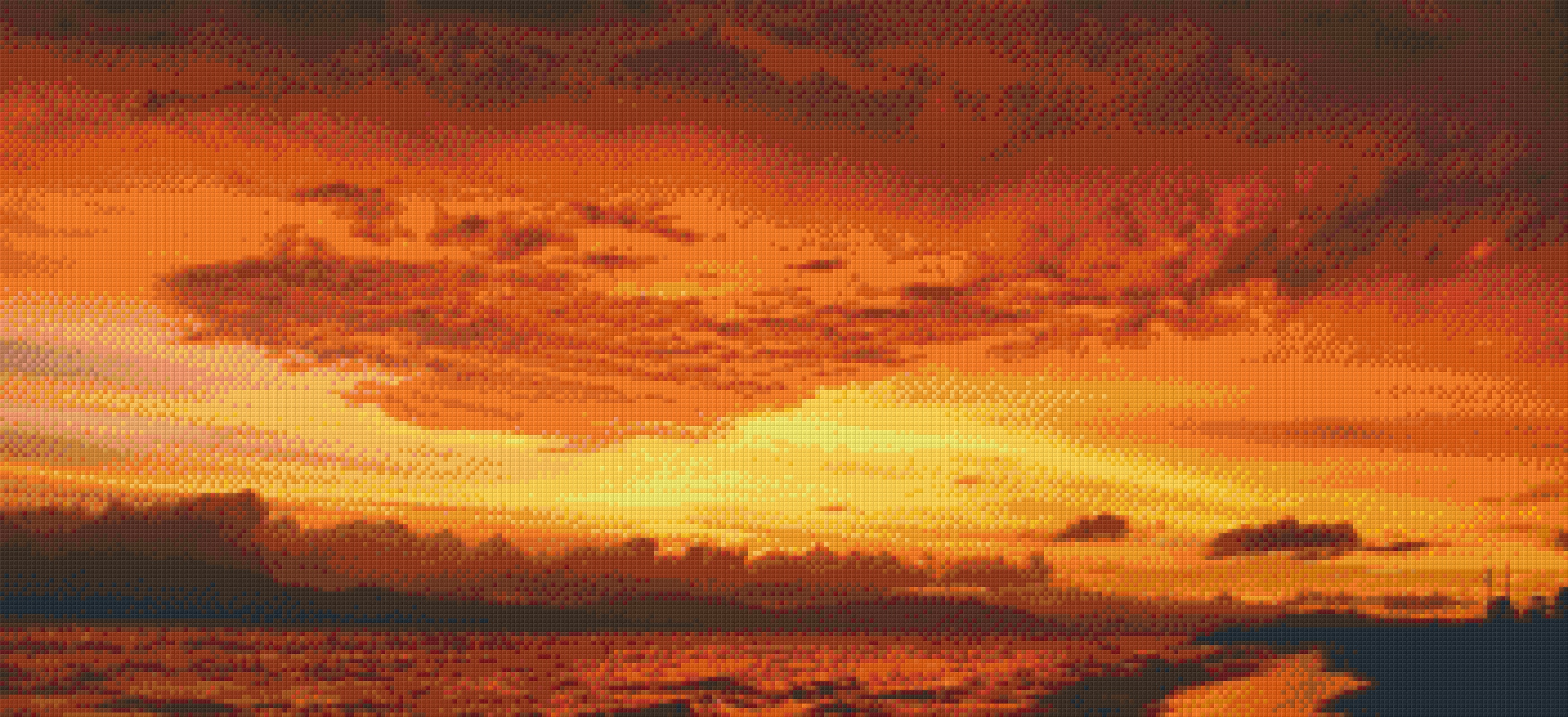 Pixel Hobby Classic Template - Clouds in Red