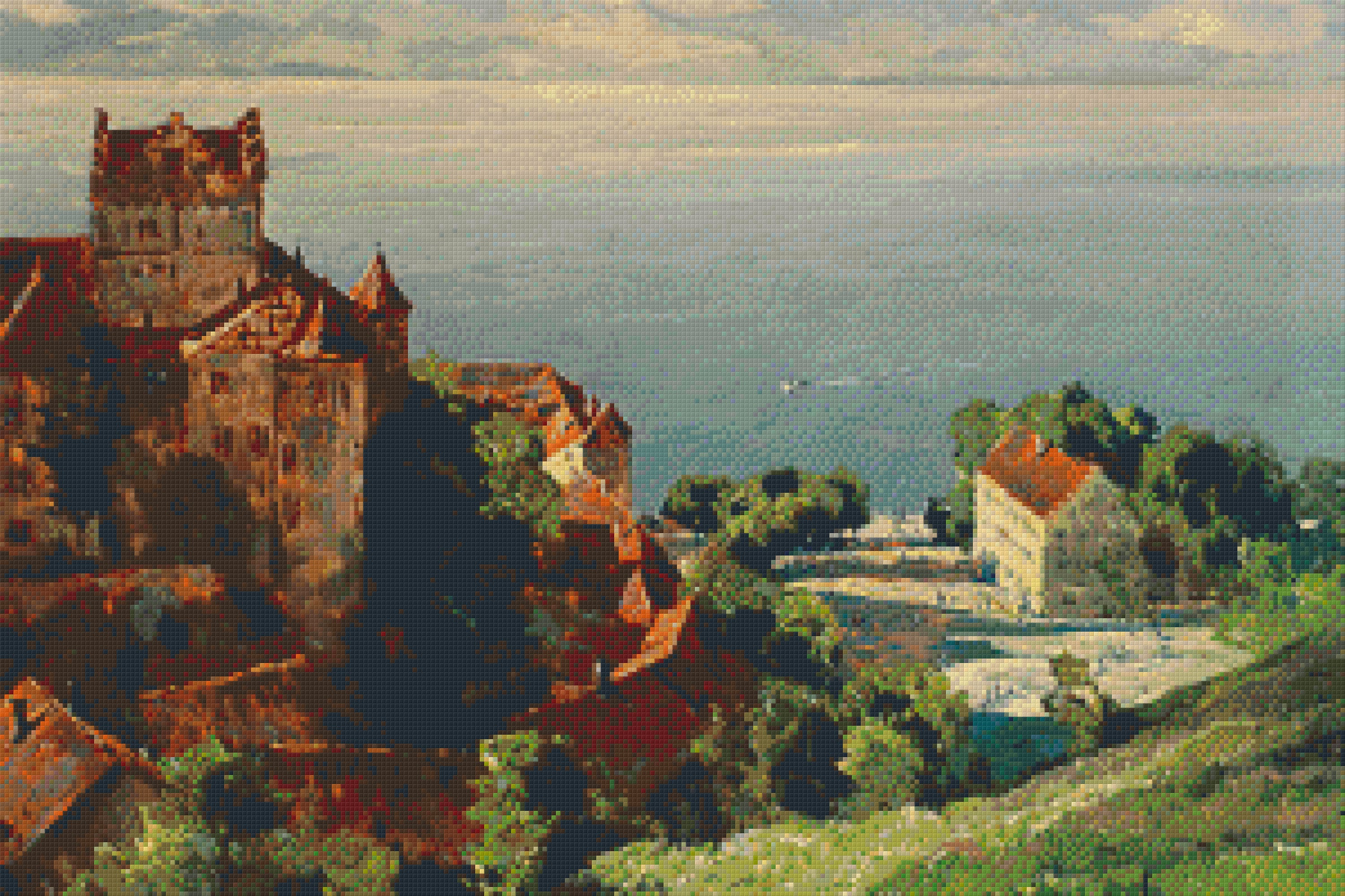 Pixelhobby Klassik Set - Burg zum Fluß