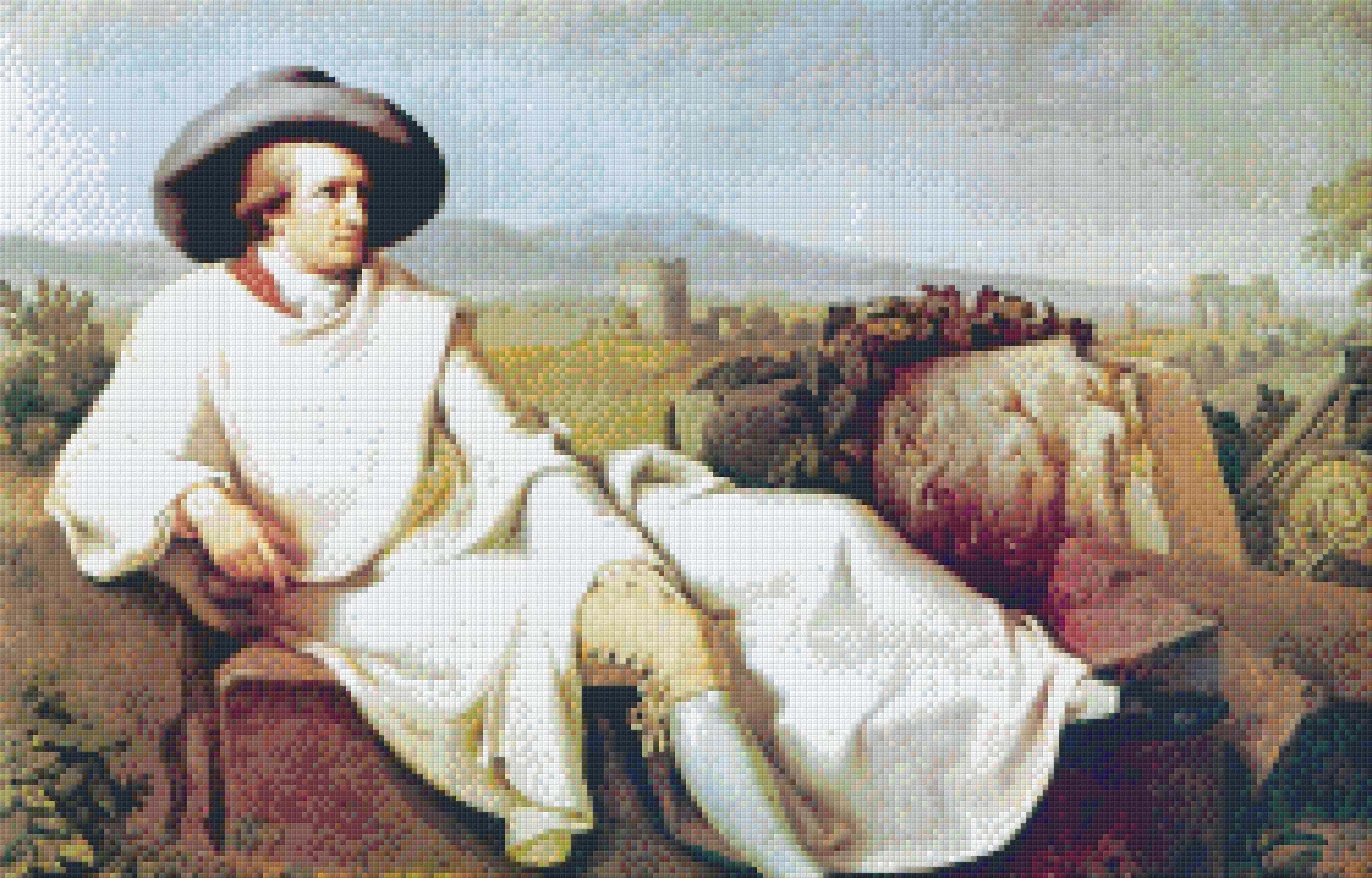 Pixelhobby Klassik Vorlage - HW Fischbein - Johannes Wolfgang Goethe