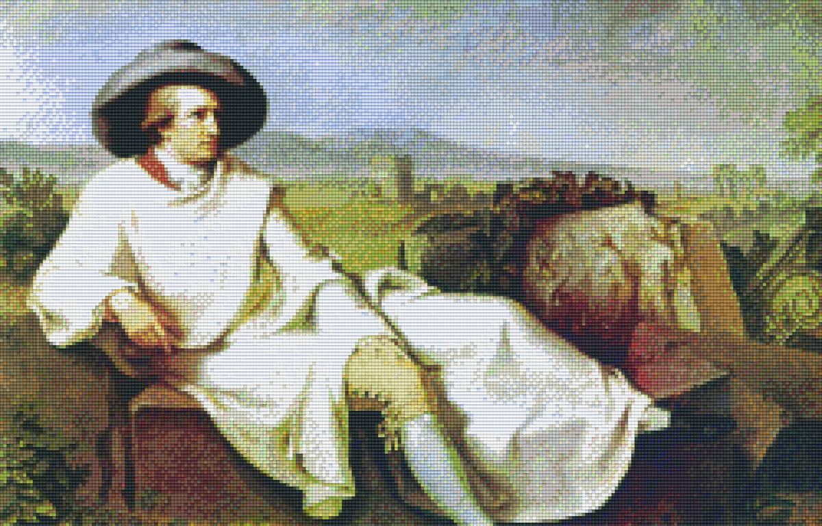Pixelhobby Klassik Vorlage - HW Fischbein - Johannes Wolfgang Goethe