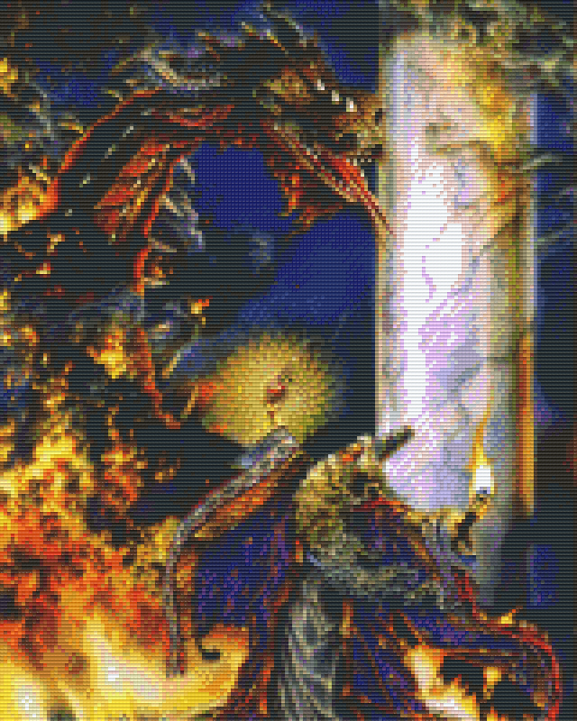 Pixelhobby Classic Set - Mage vs. Dragon