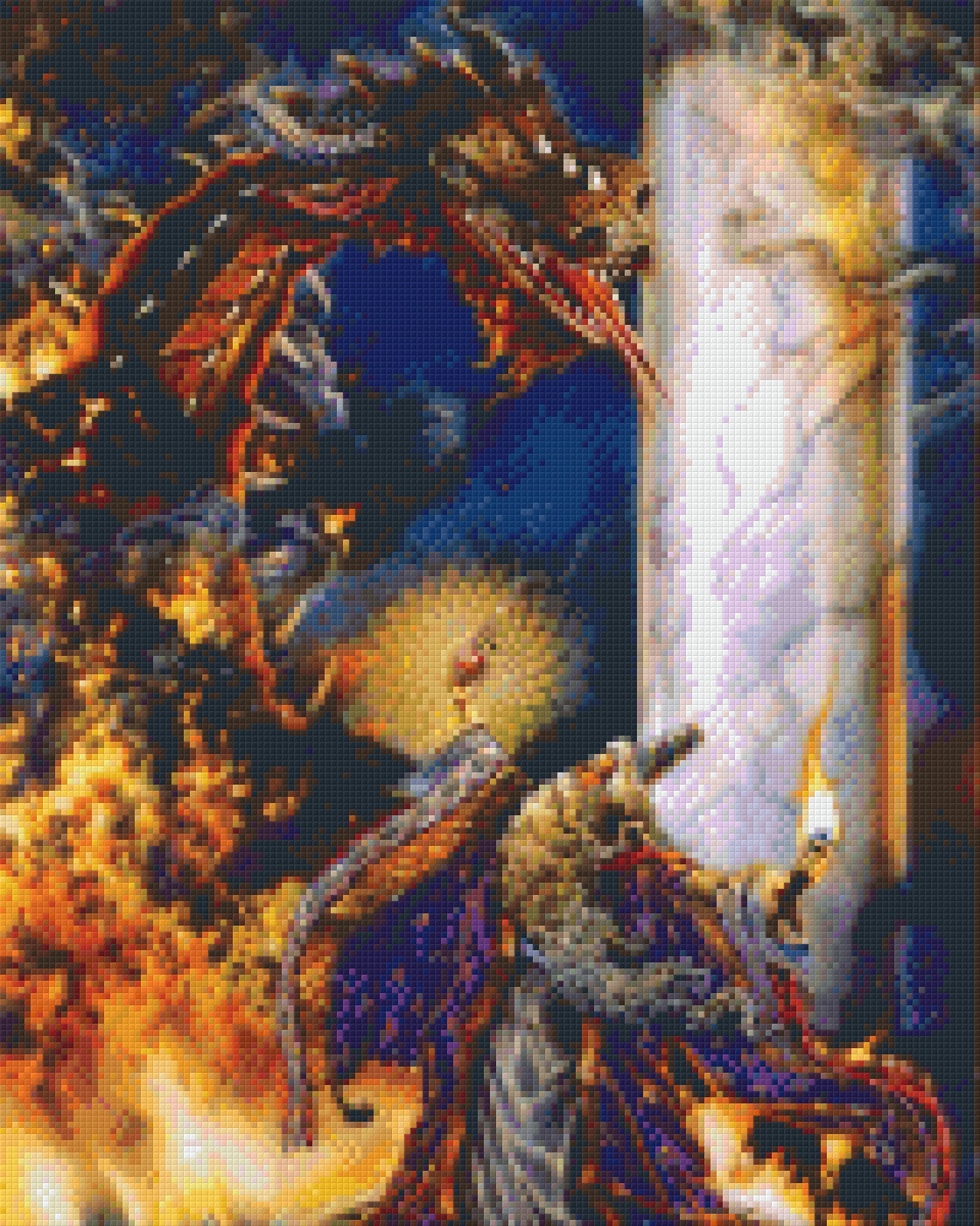 Pixelhobby Klassik Set - Magier vs. Drache