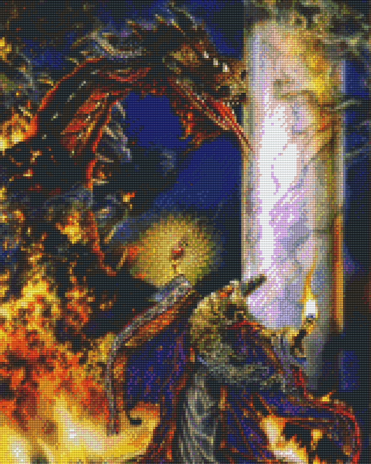 Pixelhobby Klassik Set - Magier vs. Drache