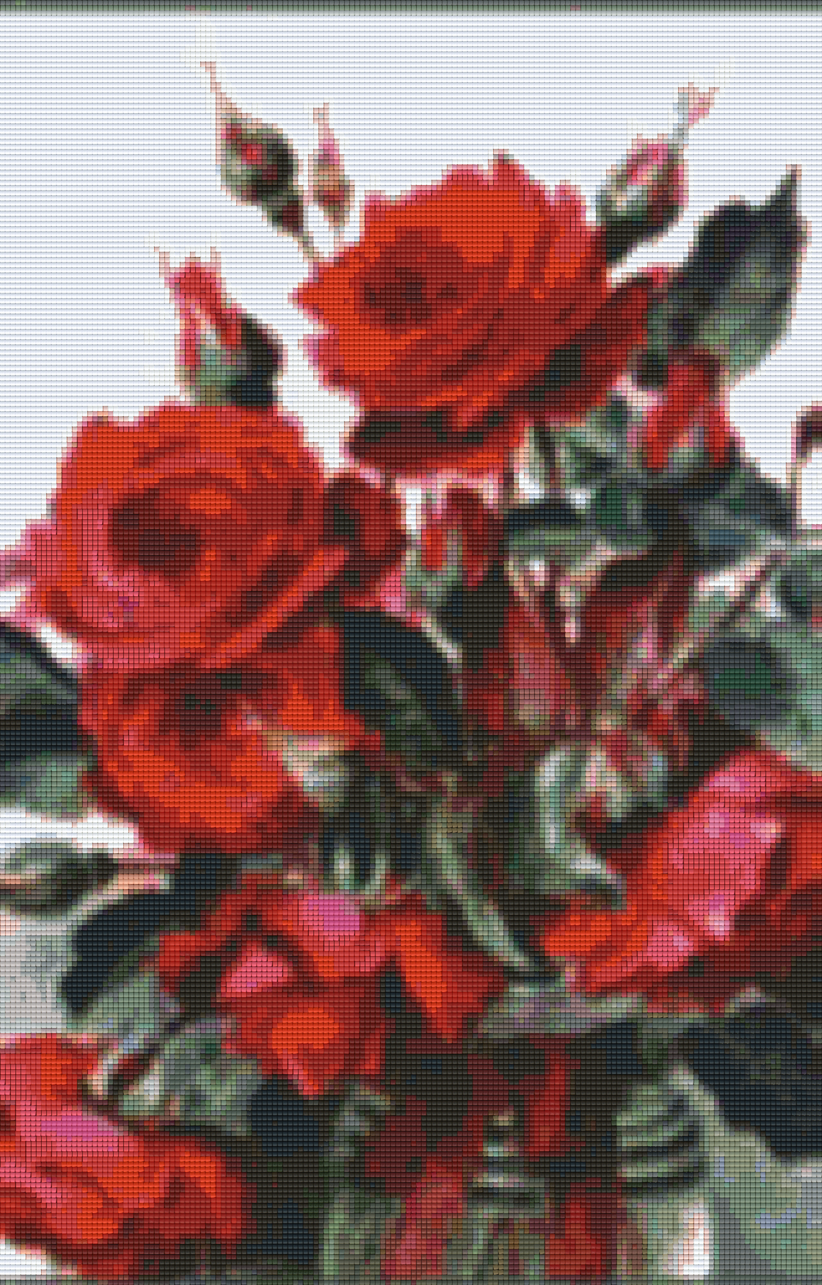 Pixelhobby Klassik Vorlage - Rosenmeer