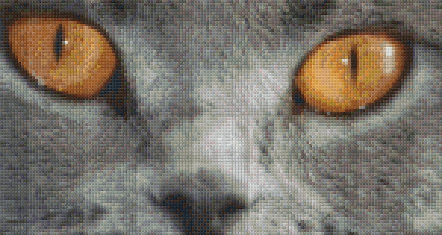 Pixelhobby Klassik Vorlage - Miezekatze 4
