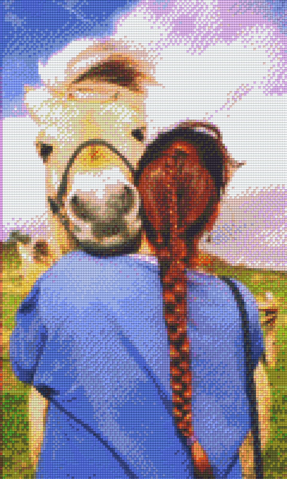 Pixelhobby Klassik Vorlage - Pferdeschwanz