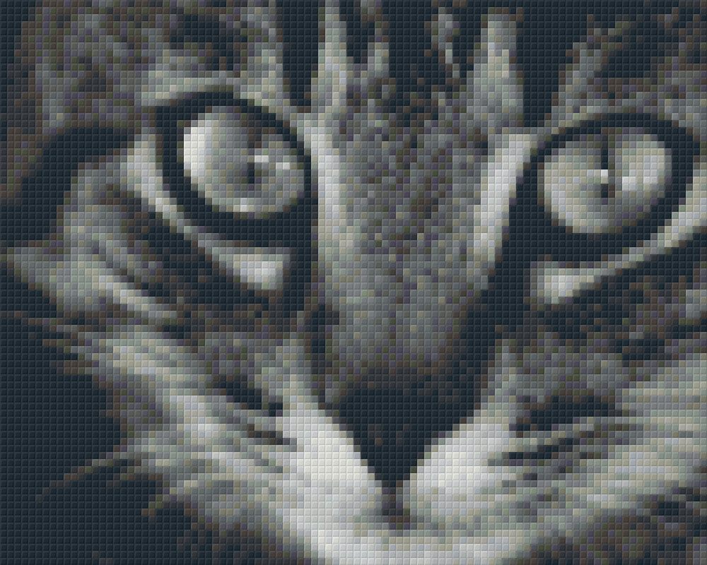 Pixelhobby Klassik Vorlage - Miezekatze 2