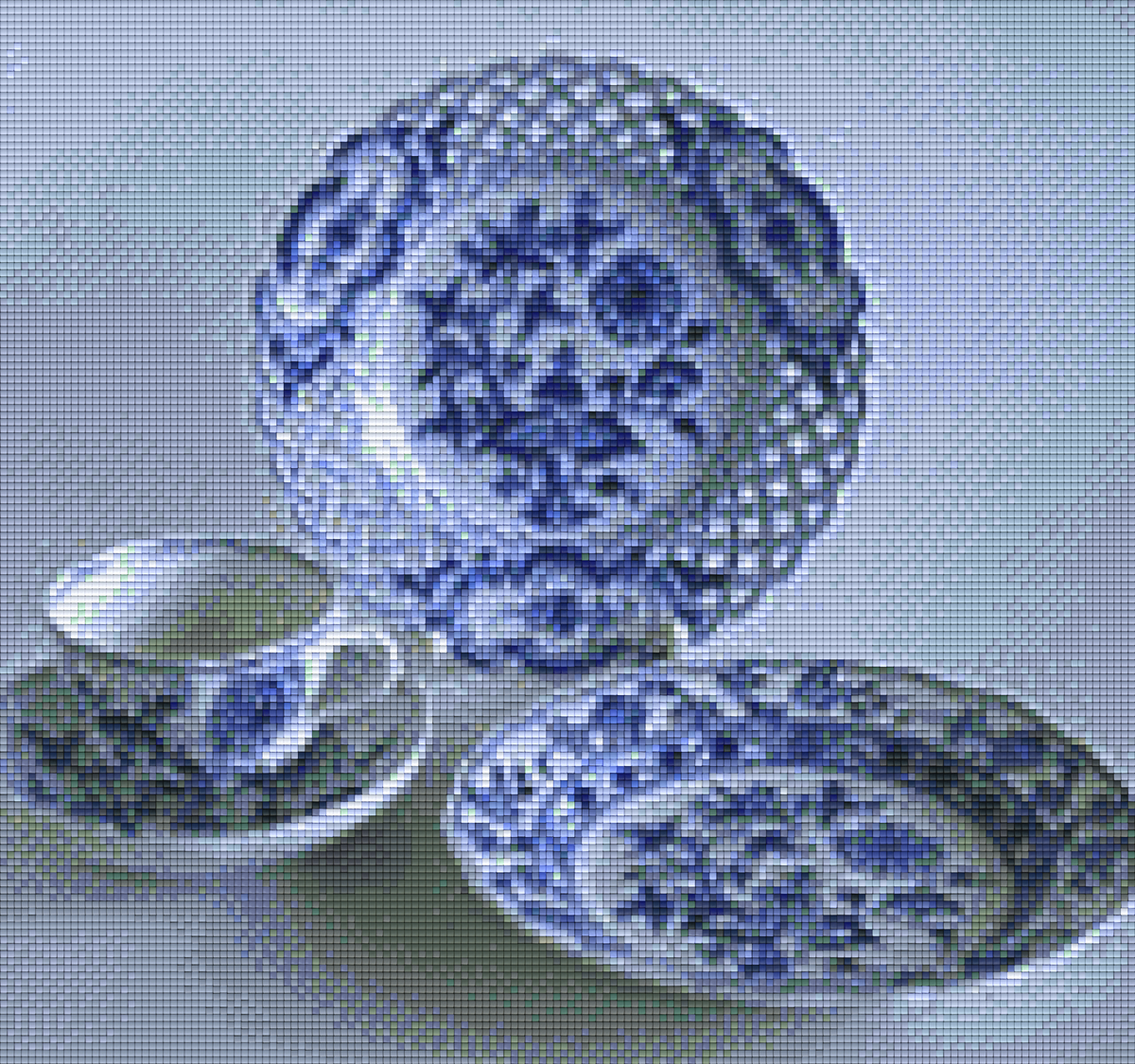 Pixelhobby Klassik Vorlage - Meissner Zwiebelmuster