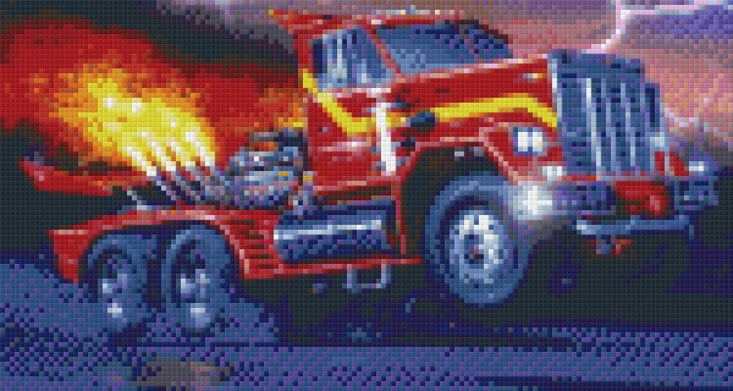 Pixelhobby Klassik Vorlage - Monstertruck