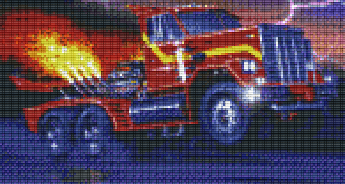 Pixel hobby classic template - monster truck