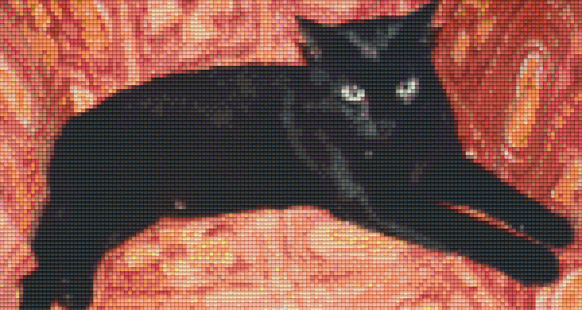 Pixelhobby Klassik Vorlage - Black Cat