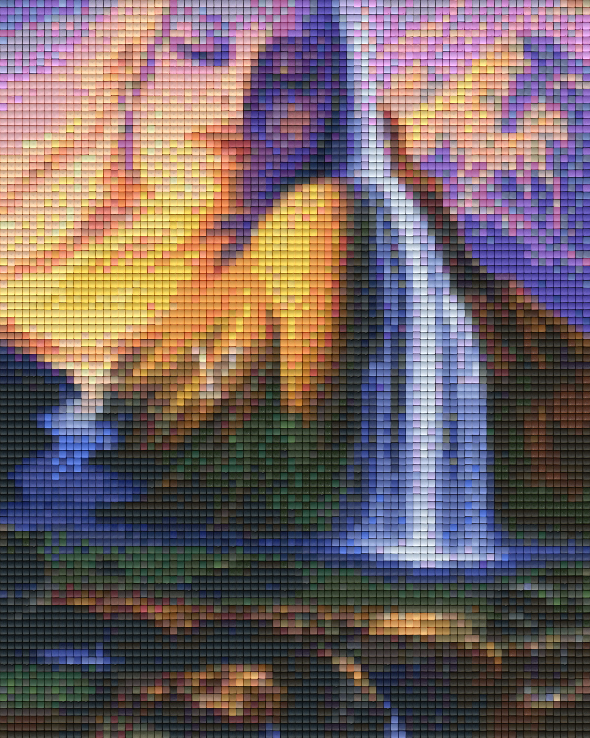 Pixelhobby Klassik Set - Wasserfall mit Frauengesicht