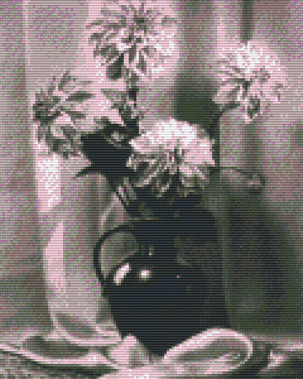 Pixelhobby Classic Set - Vase with dahlias