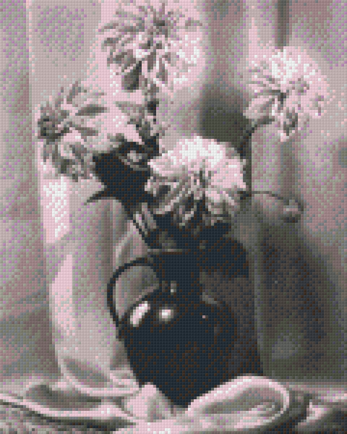 Pixelhobby Classic Set - Vase with dahlias