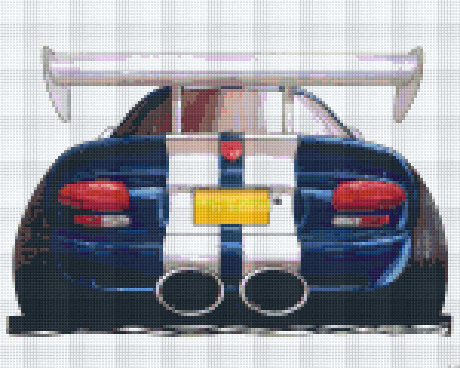 Pixelhobby Klassik Set - Viper blau von hinten