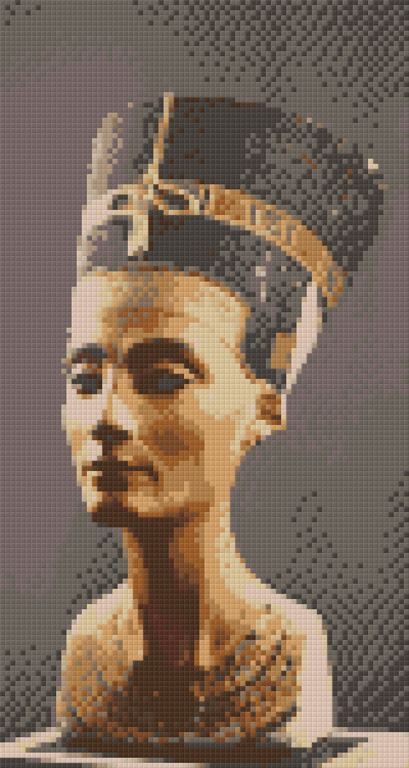 Pixelhobby Klassik Vorlage - Nofretete in Sepia