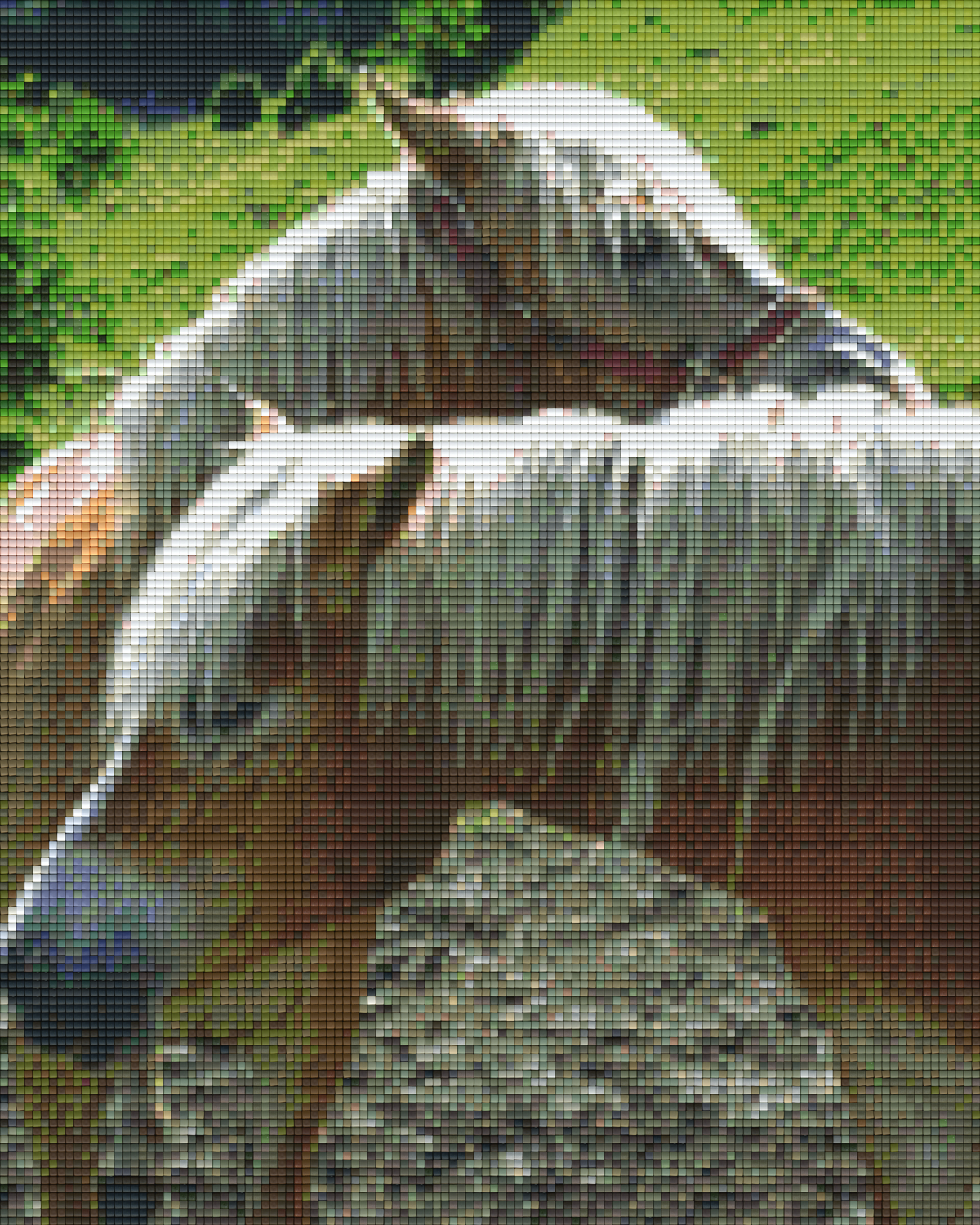 Pixelhobby Klassik Vorlage - Zwei Ponys