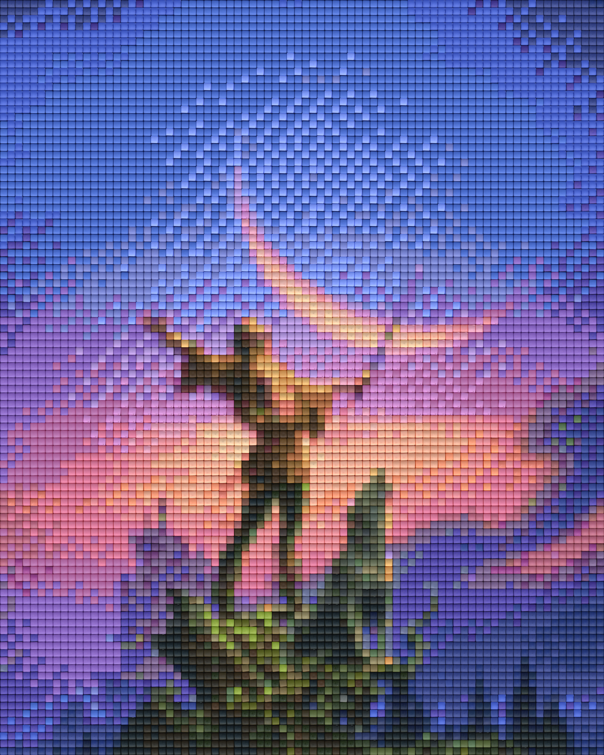 Pixelhobby Klassik Vorlage - Wolfsgeheul