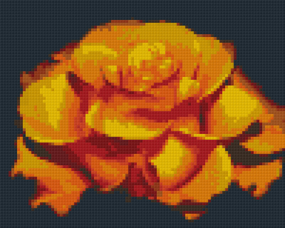 Pixelhobby Klassik Vorlage - Orange Rose