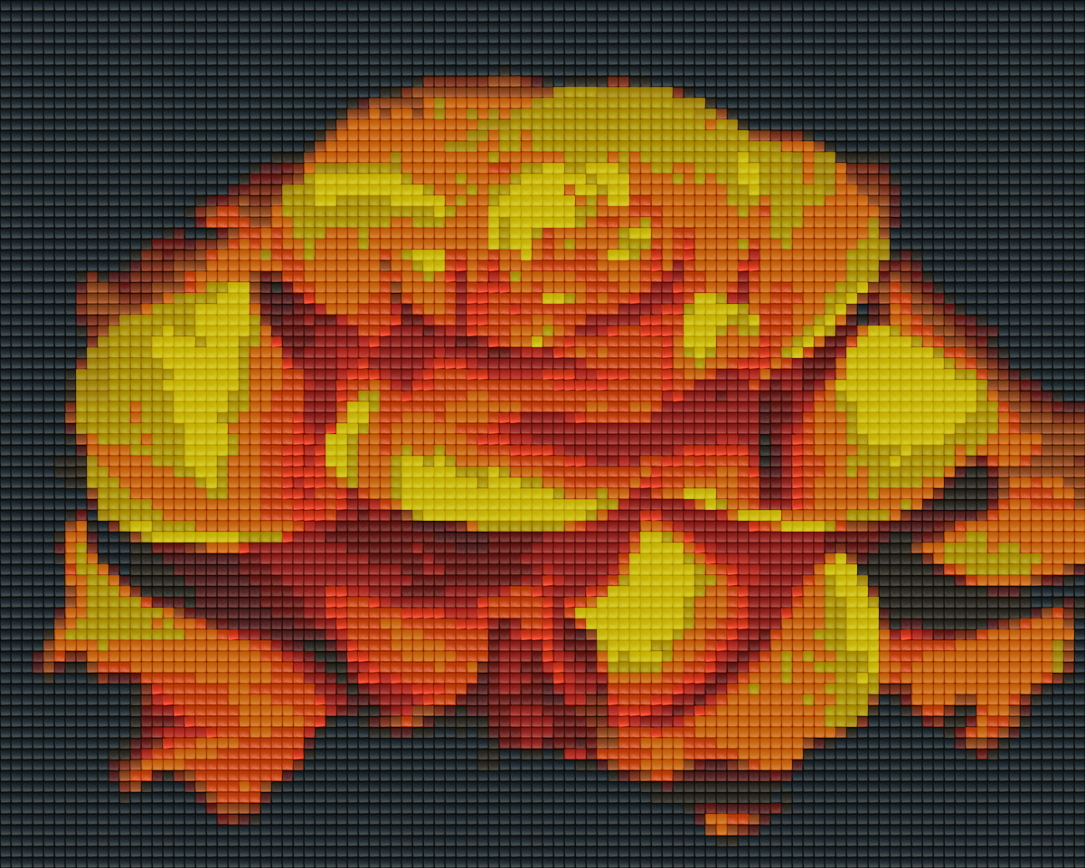 Pixelhobby Klassik Vorlage - Orange Rose