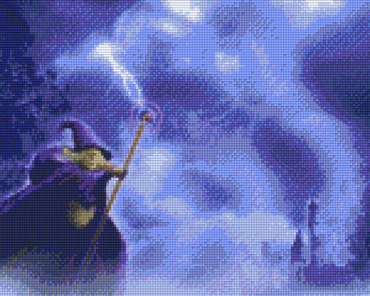 Pixel hobby classic template - magician in a thunderstorm