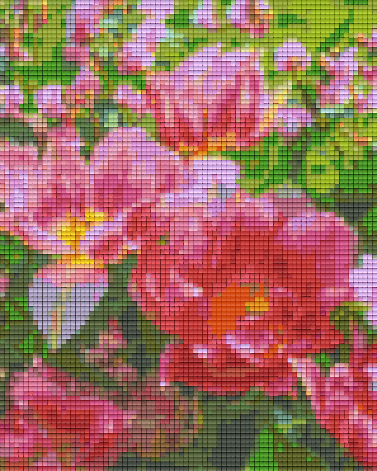 Pixel hobby classic template - tulips in pink