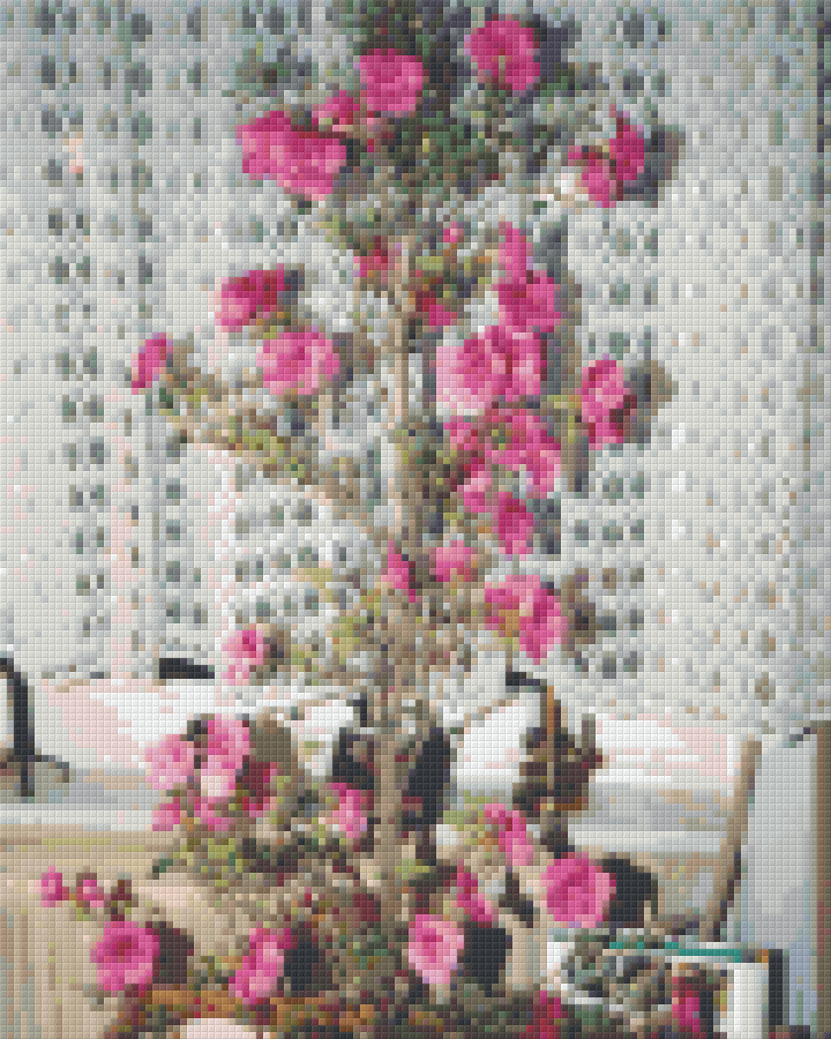 Pixelhobby Klassik Vorlage - Flower Power