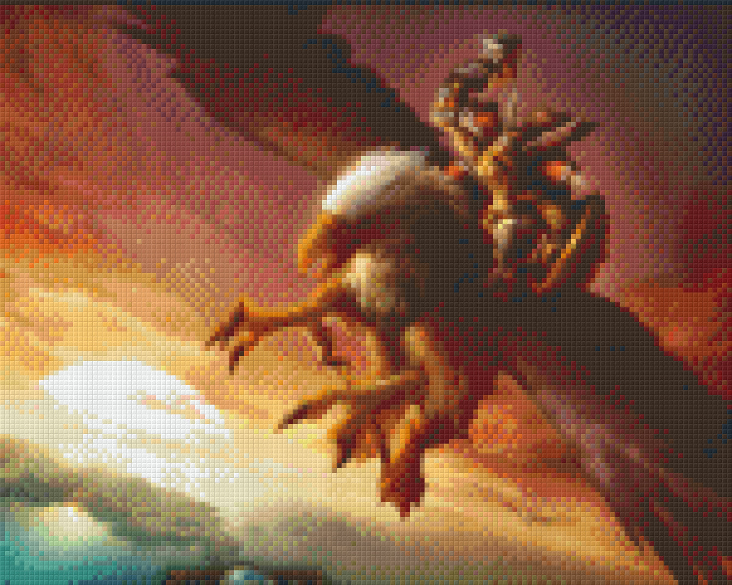 Pixelhobby Klassik Vorlage - Adler im Flug