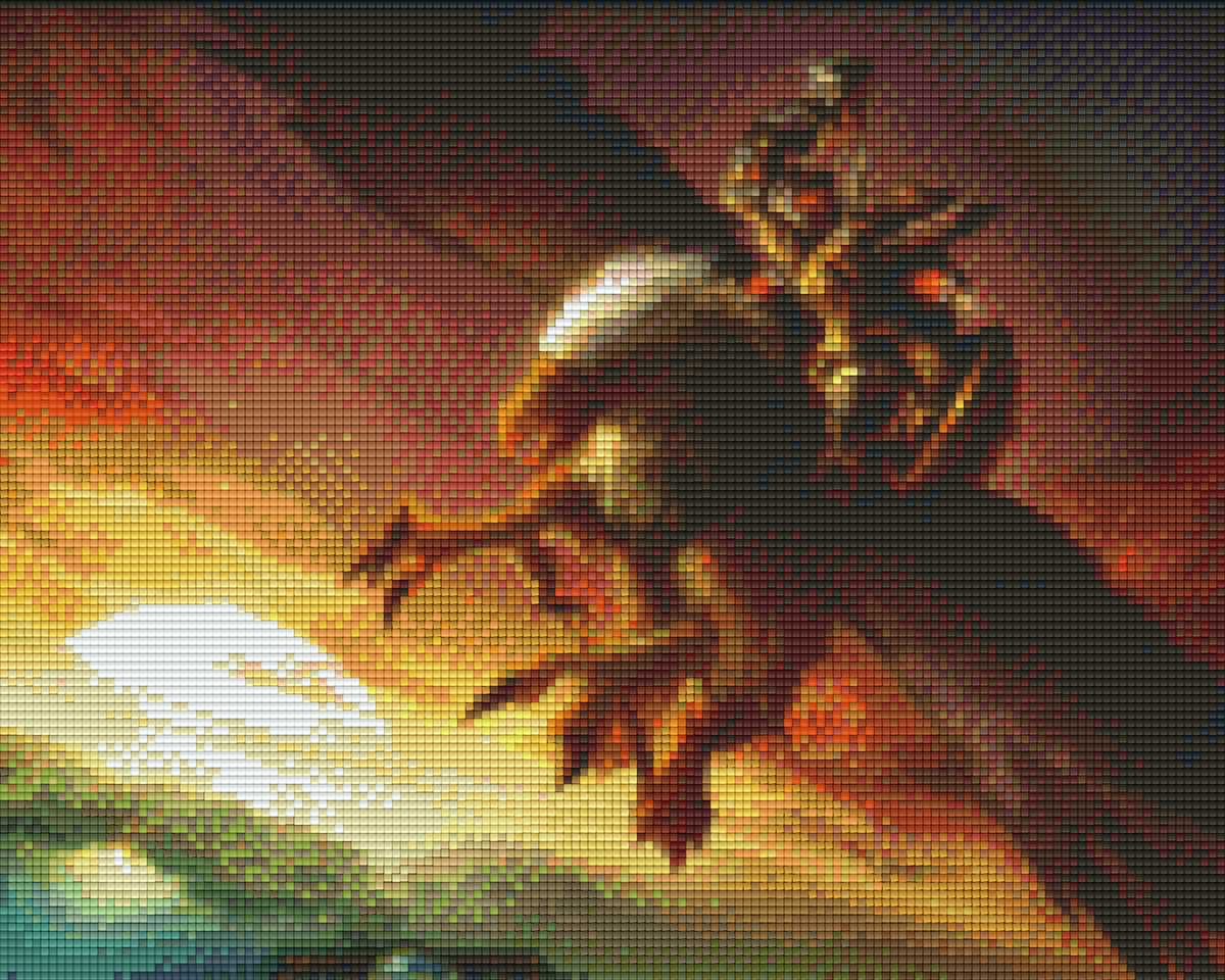 Pixelhobby Klassik Vorlage - Adler im Flug