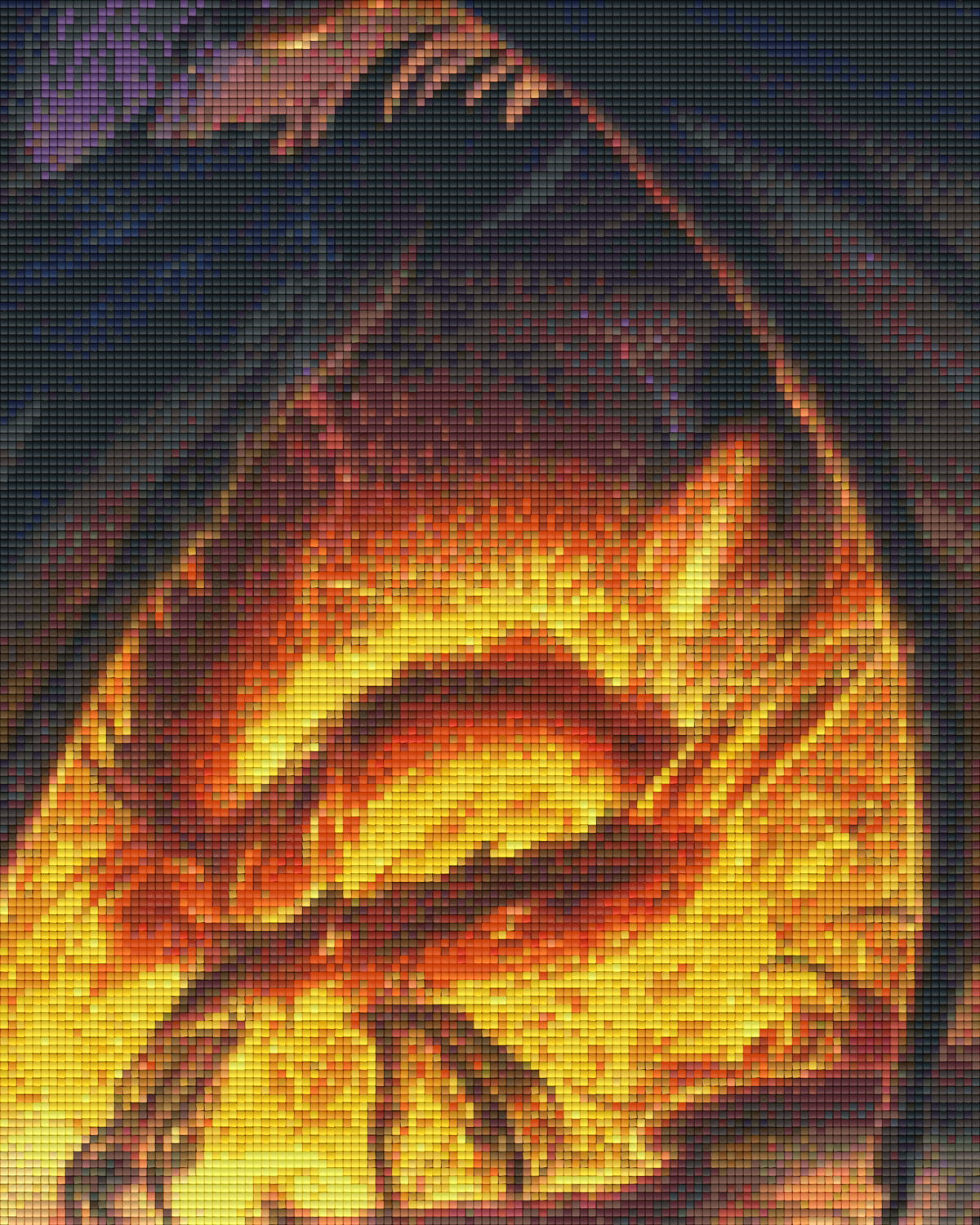 Pixel hobby classic template - dragon in the cave